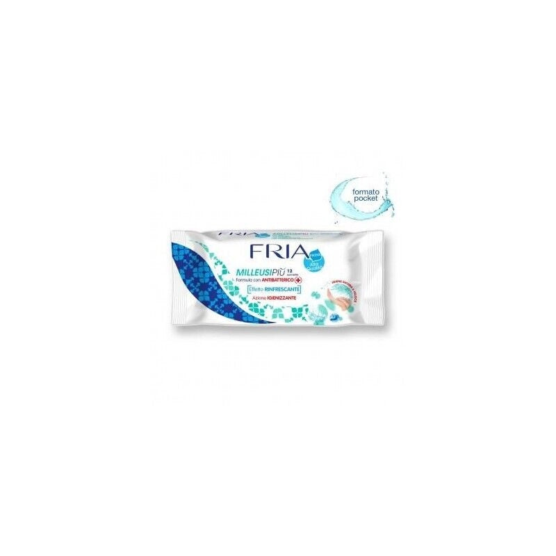 FRIA SALVIETTE MILLEUSI IGIENIZZANTI POCKET 12PZ