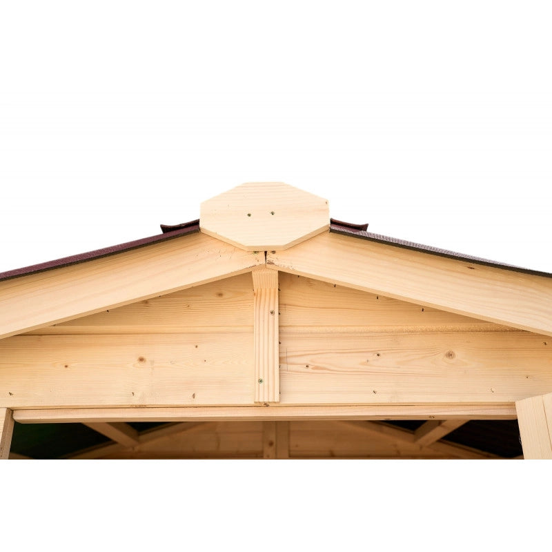 Casetta in legno da giardino con lucernario – 160x120 cm – pannelli 16 mm, tetto bitumato e pavimento – ED1612.01 Foresta