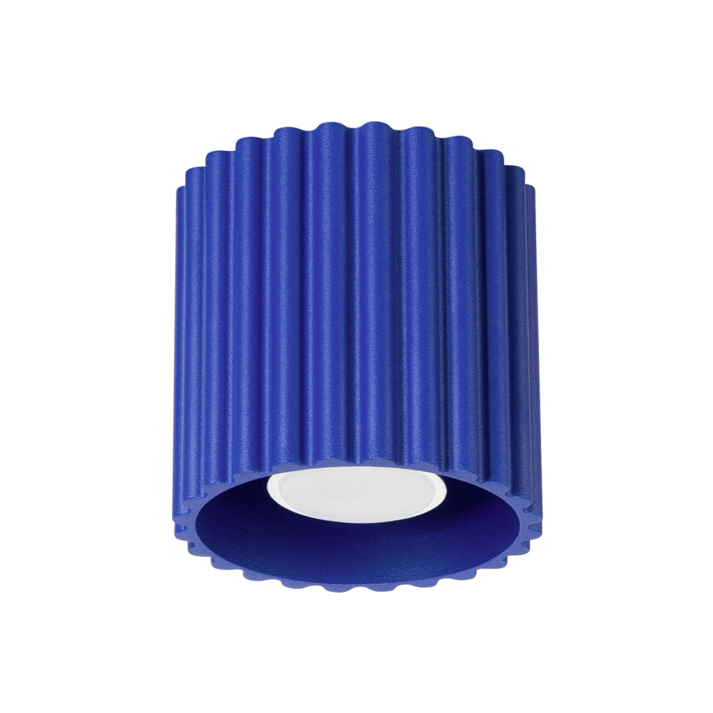 Spot soffitto VISTAO Pure Lume rotondo blu GU10 10cm