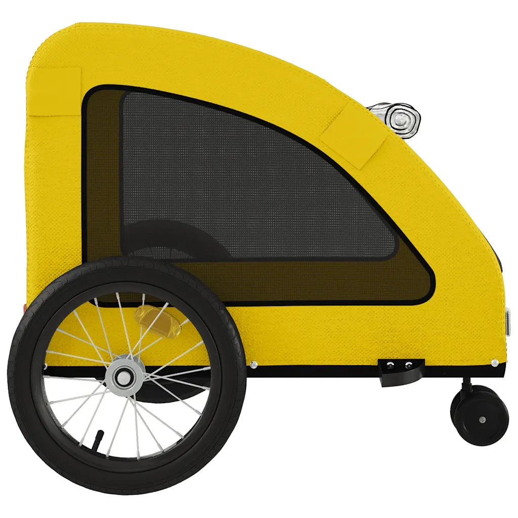 Rimorchio da Bici per Animali Giallo Oxford e Ferro CFW7422470