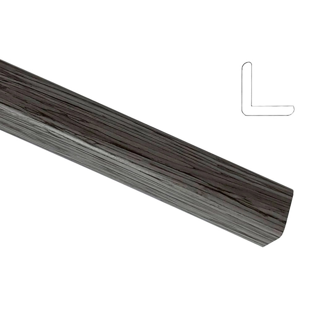 10pz paraspigolo polystirene liscio cm 3x3 h.290 grigio laminato cod:ferx.668