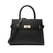 Borsa da sposa/borsa per la mamma in vera pelle di grande capacit¨¤, nera