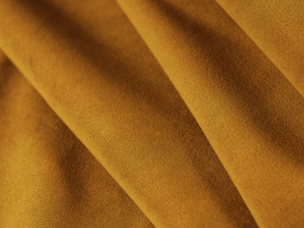 Cosmopolitan Design - Divano angolare reversibile "Tulum" 5 posti in velluto giallo 