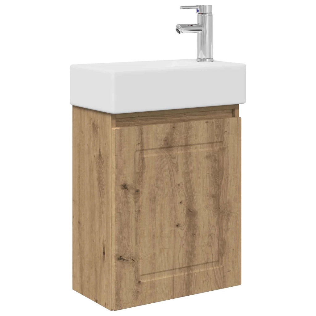 Mobile bagno con rubinetto Rovere Artigianale 889520