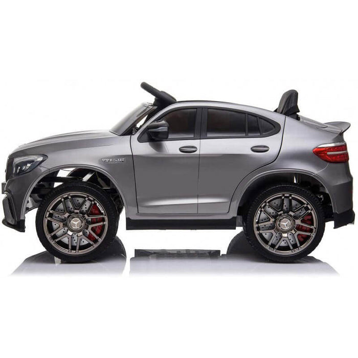 Macchina Elettrica per Bambini 12V con Licenza Mercedes GLC 63S Coupè Grigio Metallizzato