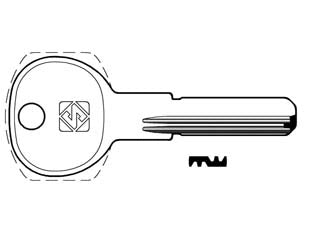 CHIAVI PUNZONATE PER CILINDRI GP 7 SPINE GPI1- - GPI1 - 5 pezzi SILCA