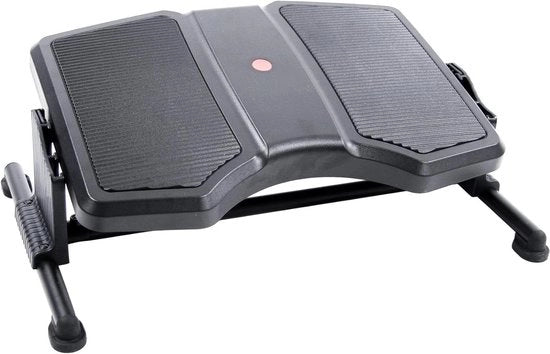 Sostegno per Piedi Ergonomico Regolabile in Altezza e Inclinabile con Superficie Antiscivente - 830012