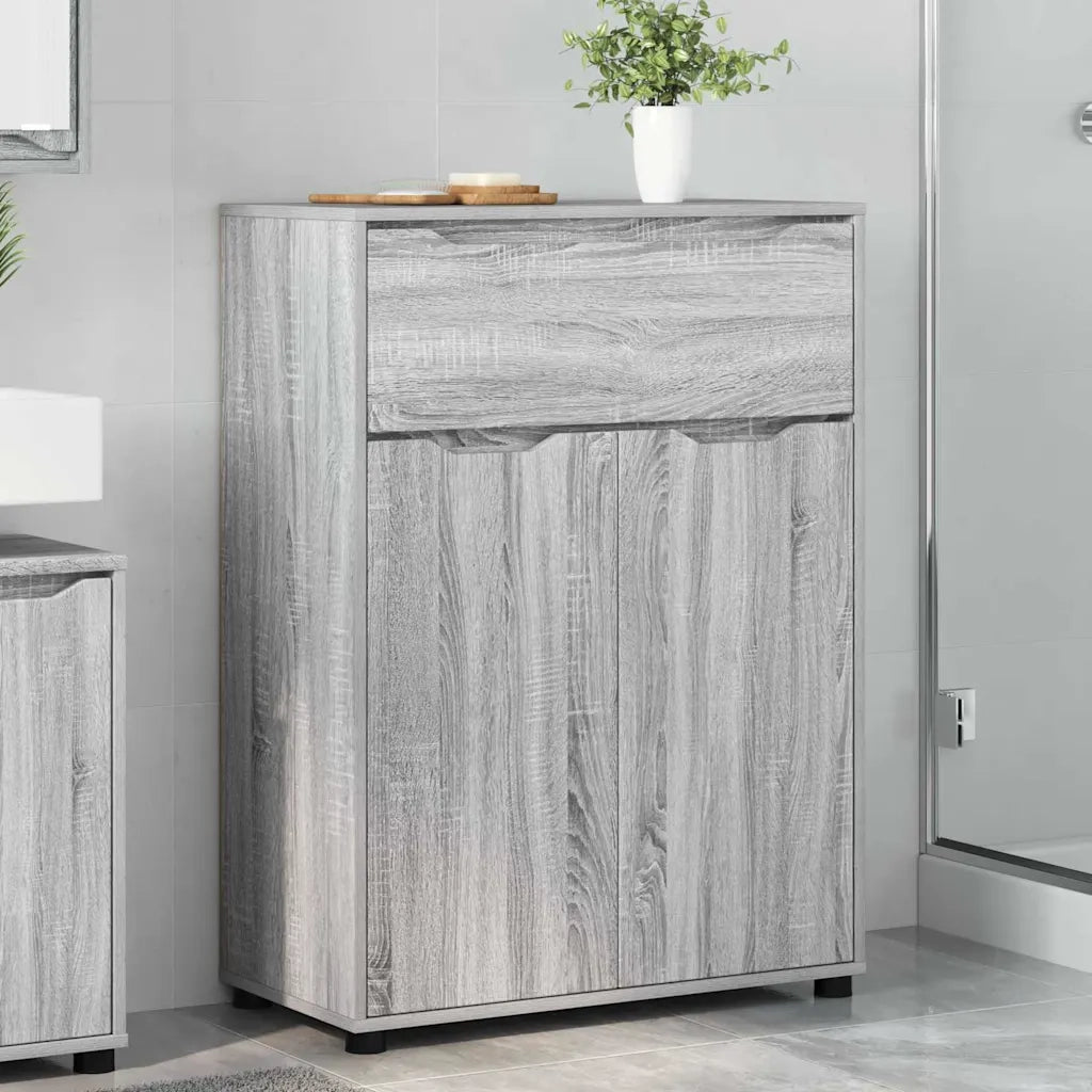 Mobile da Bagno con cassetto Grigio Sonoma 72,5 x 36,5 x 100 cm