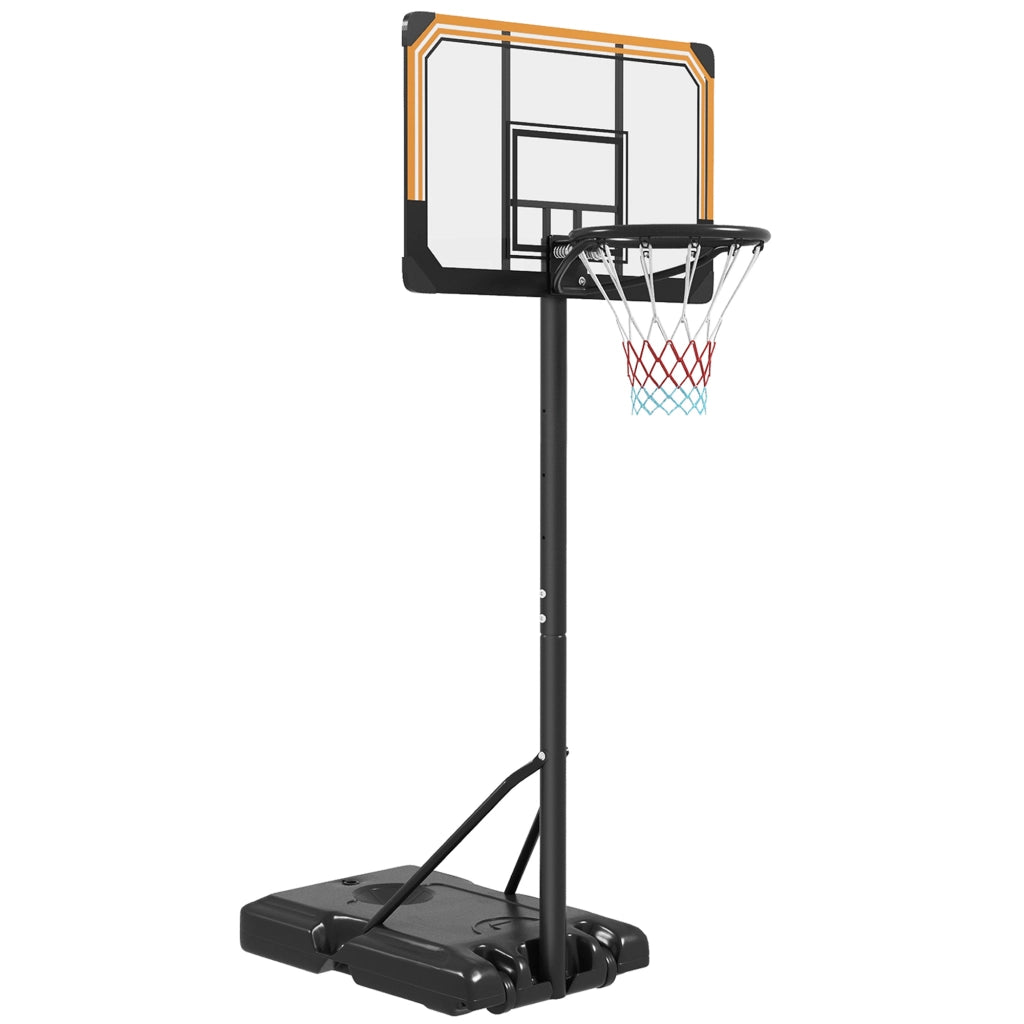 Canestro da Basket Regolabile con Ruote ¨C Xylo ¨C Altezza 213-243 cm Base Zavorrabile Nero