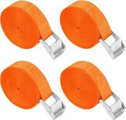 Set di Cinture di Sospensione da 4 - Cinture di Sospensione Grasse con Rattoppo per Bicicletta, Auto, Rimorchio e Bagaglio - 6 Metri