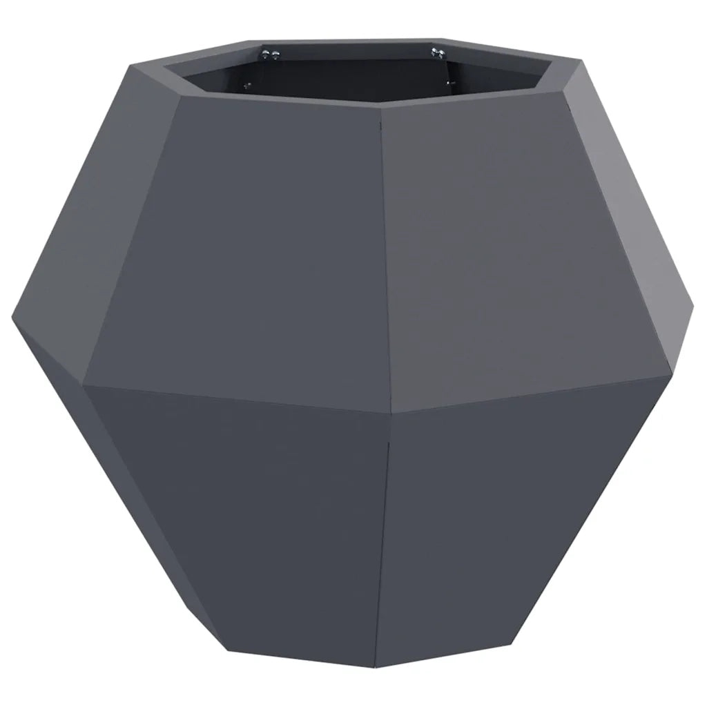 Fioriera Antracite 50 x 50 x 40 cm Acciaio 884056
