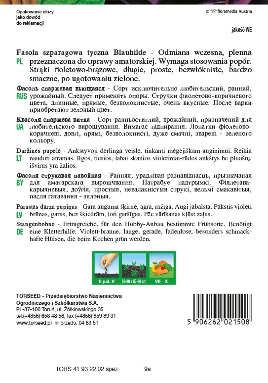 Fagiolini comuni Blauhilde 10g
