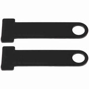 Helm Slot per 2 Caschi - D-Ring Motociclistico Slot in Acciaio Inox - Nero