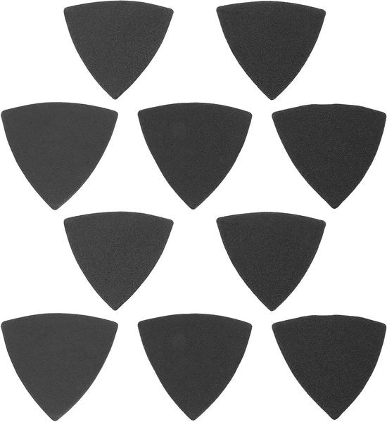 50 pezzi di carta abrasiva a forma di triangolo 90 x 90 mm K60 K80 K100 K120 K240 per multitool compatibile con Multimaster Fein.
