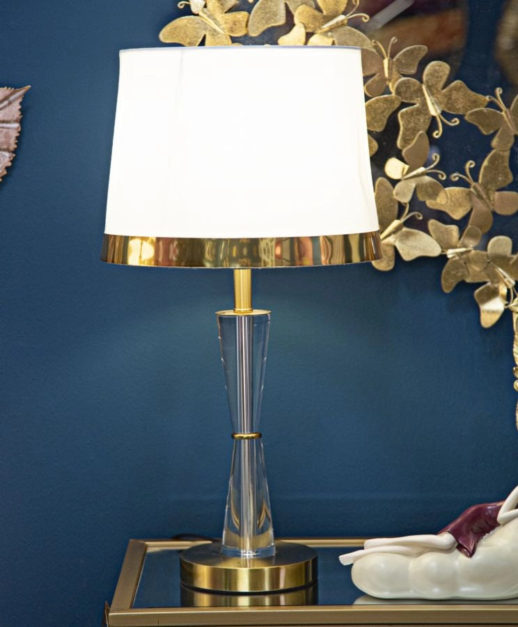 Lampada da tavolo in cristallo elegante cm ø 30x56