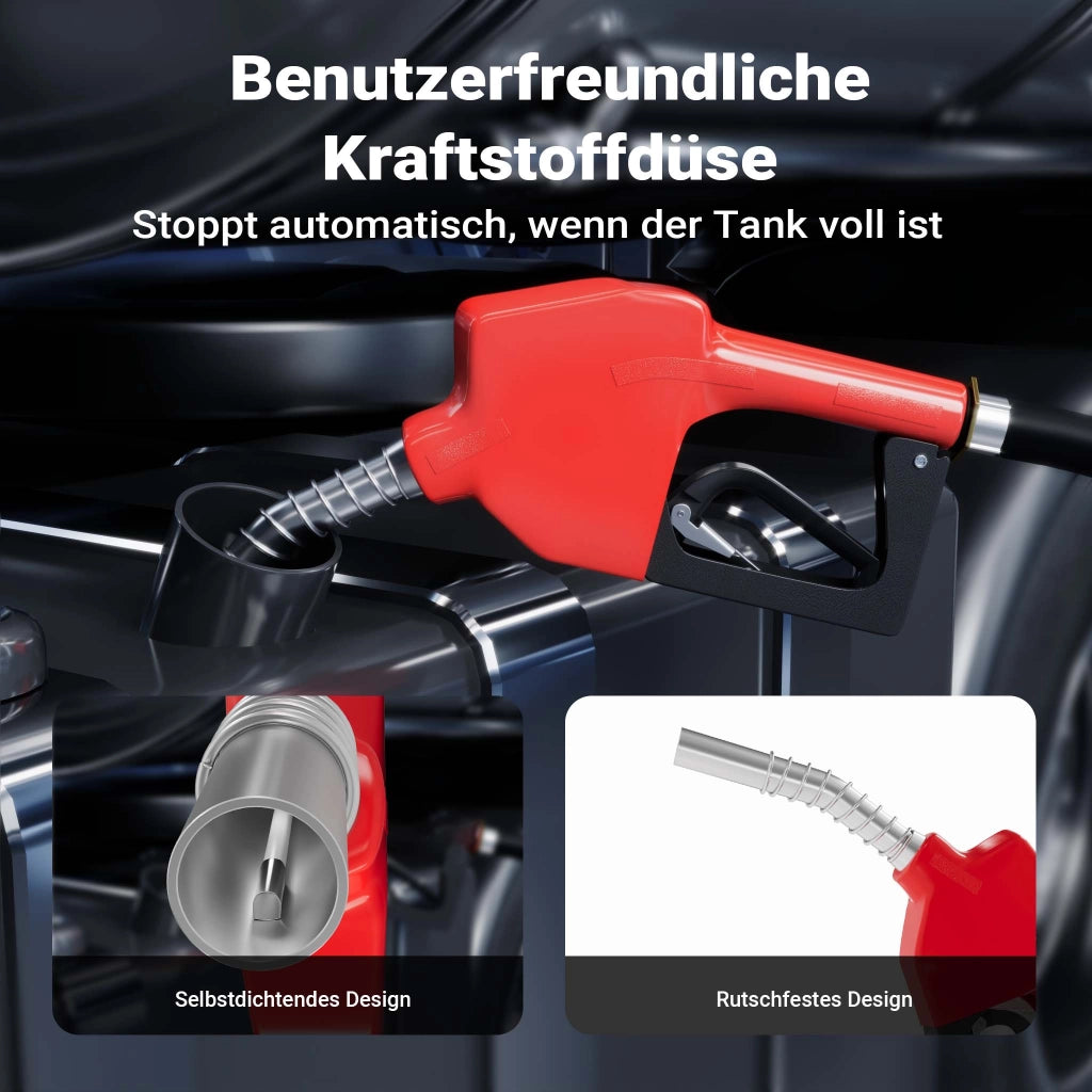 Serbatoio per trasporto gasolio da 180 l con pompa 180 W da 40 l/min, serbatoio carburante portatile, contenitore trasporto per diesel