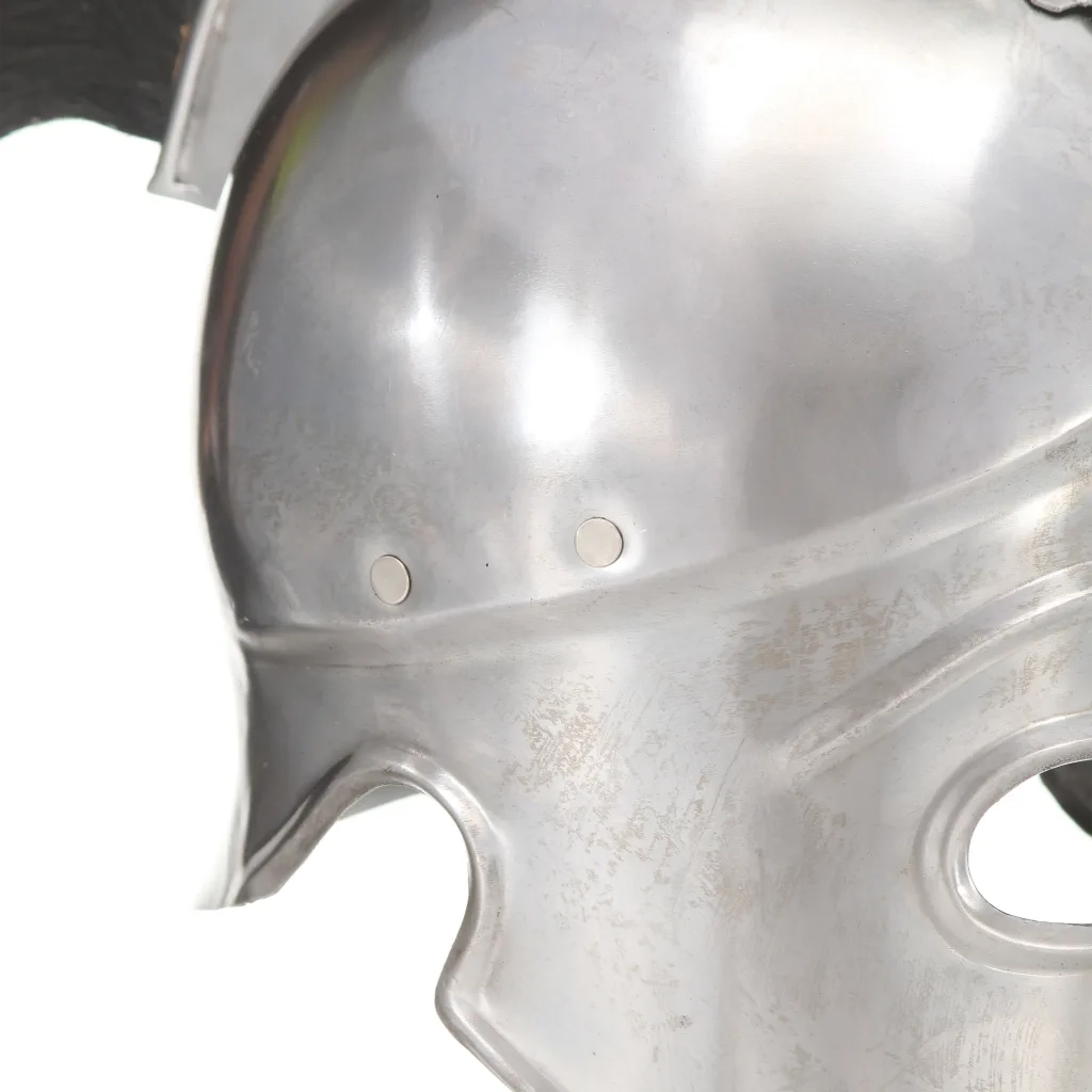 Elmo da Guerriero Greco Antico per LARP in Acciaio Argento CFW1934334