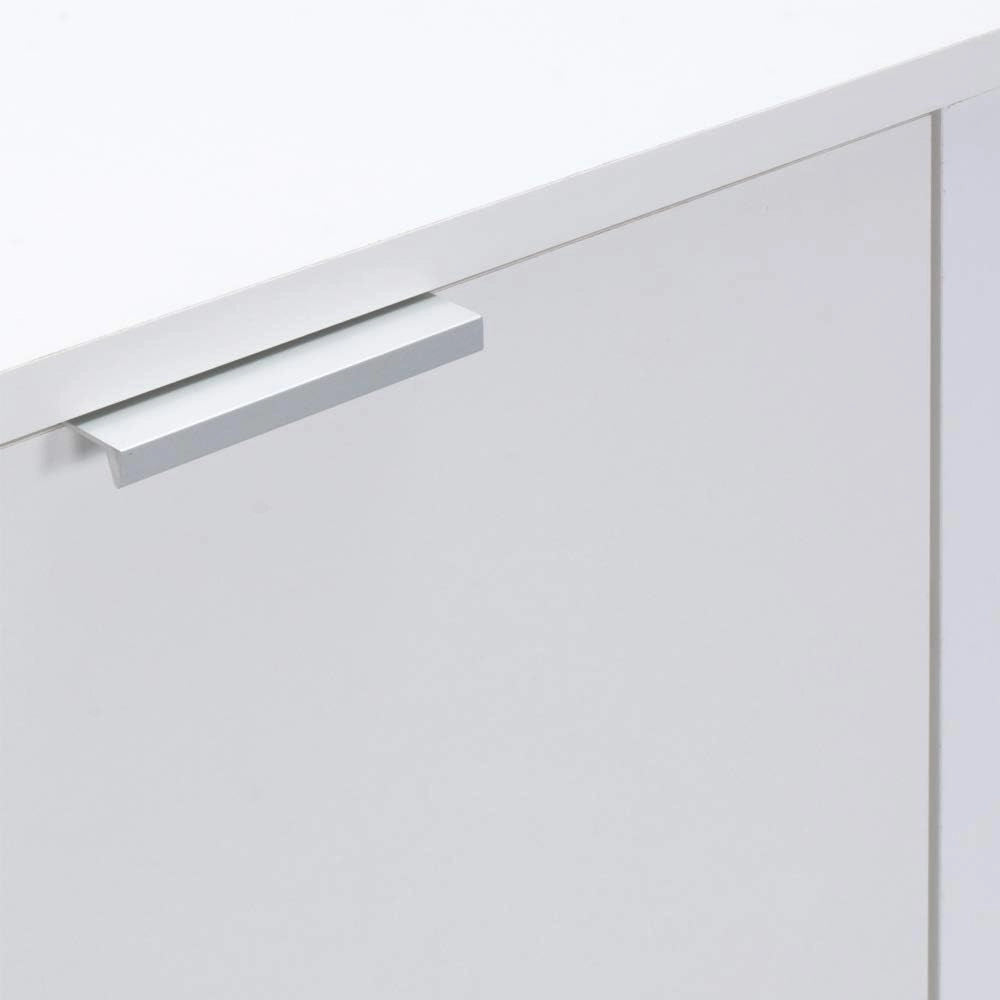 ® Cassettiera Alba 2 Ante con Ripiani 71x74x35cm Comò Armadietto Ufficio Mobiletto Bianco