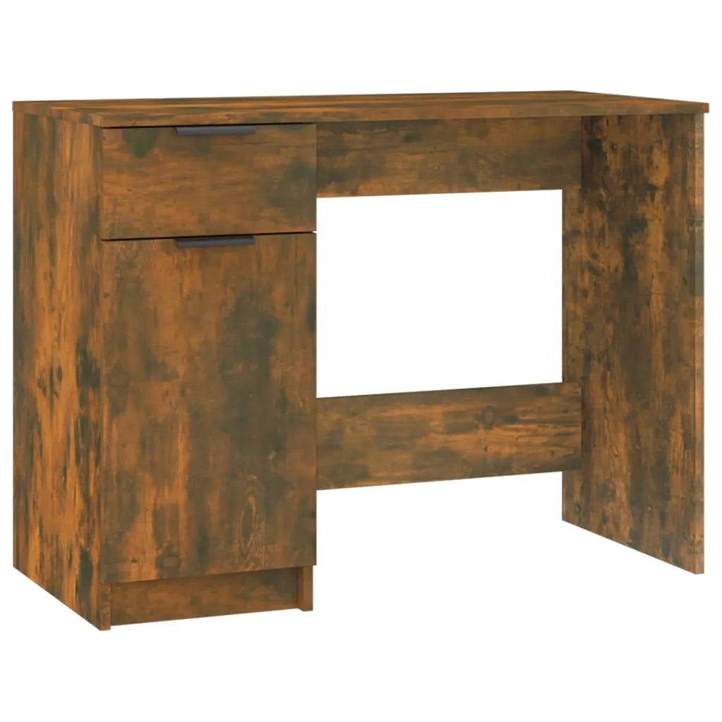 Scrivania Rovere Fumo 100x50x75 cm in Legno Multistrato cod mxl 69514