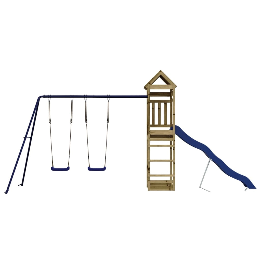 Set da Gioco da Esterno in Legno di Pino Impregnatocod mxl 126635