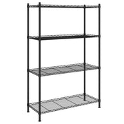 Scaffale a 4 Livelli 90x35x137 cm Nero 200 kg CFW7132771