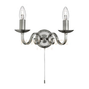 Lampada da parete Richmond 2Lt - Metallo argento satinato