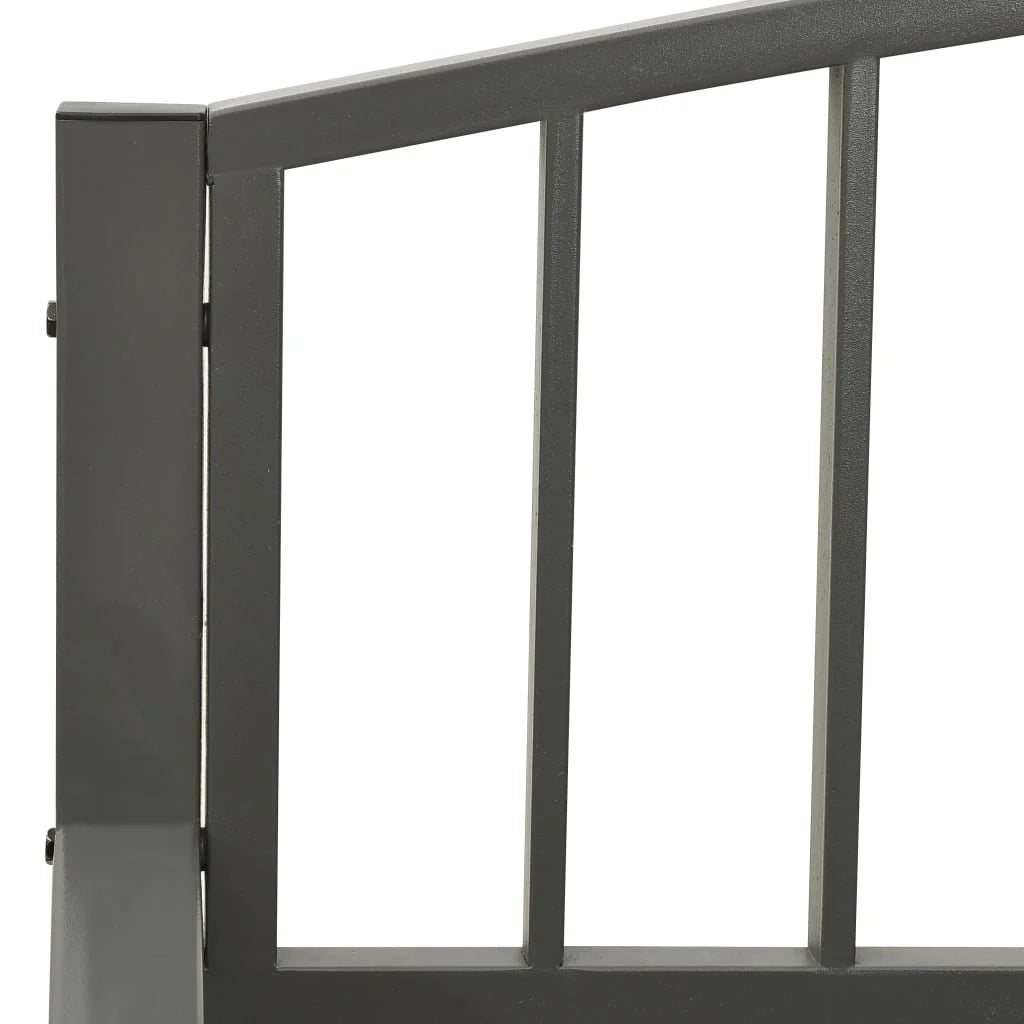 Panca da giardino arredo da esterno terrazza grigio 120 cm acciaio 02_0011729