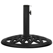 Base per ombrellone-Supporto per ombrellone Nera 44x44x32 cm in Ghisa