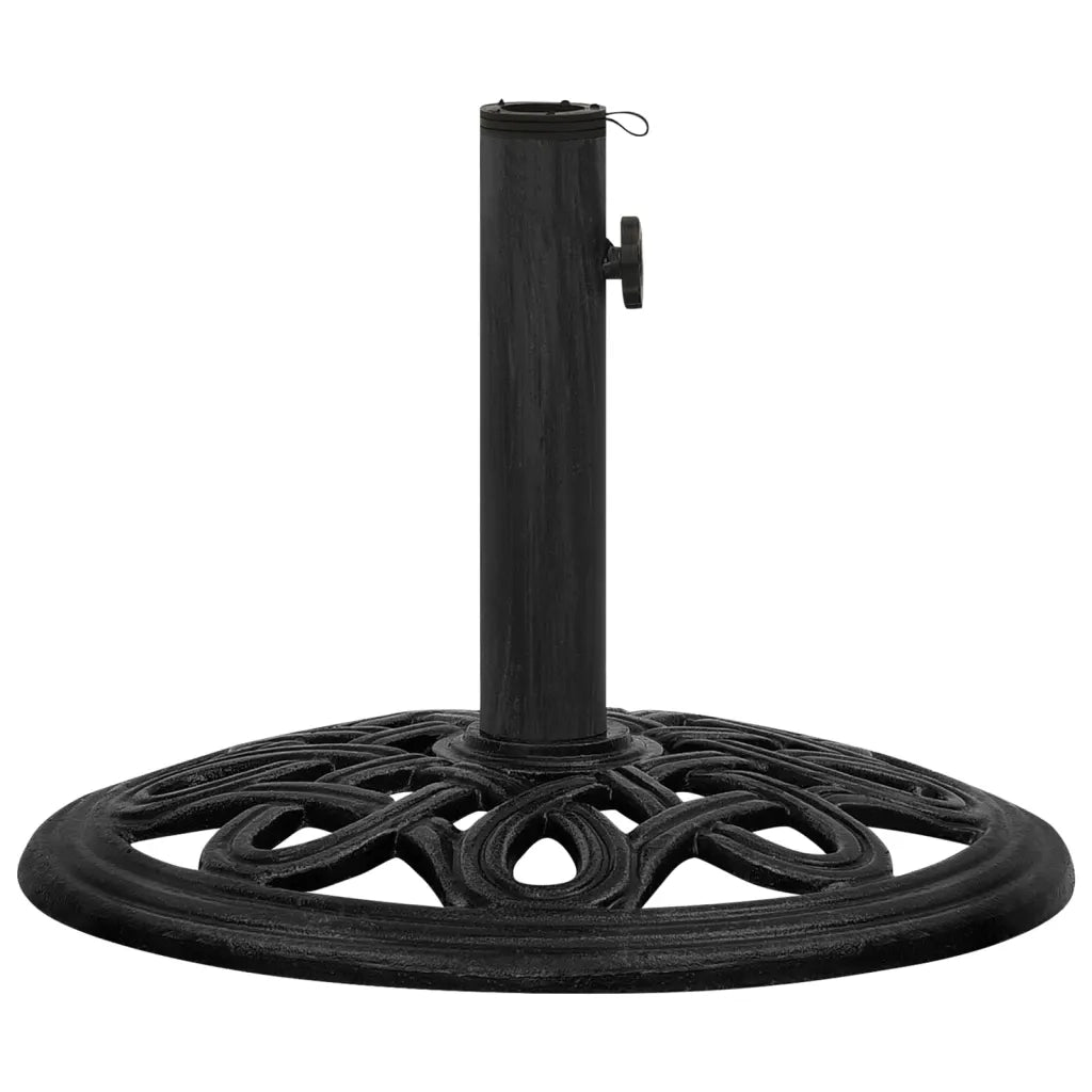 Base per ombrellone-Supporto per ombrellone Nera 44x44x32 cm in Ghisa