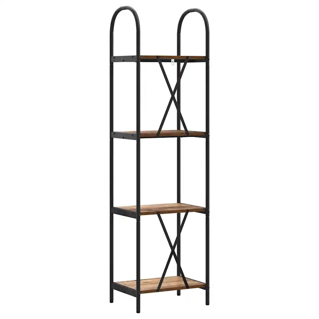 Libreria-Scaffale per Libri-Mobile di Stoccaggio Legno vecchio 40 x 30 x 146 cm Legno multistrato 381320