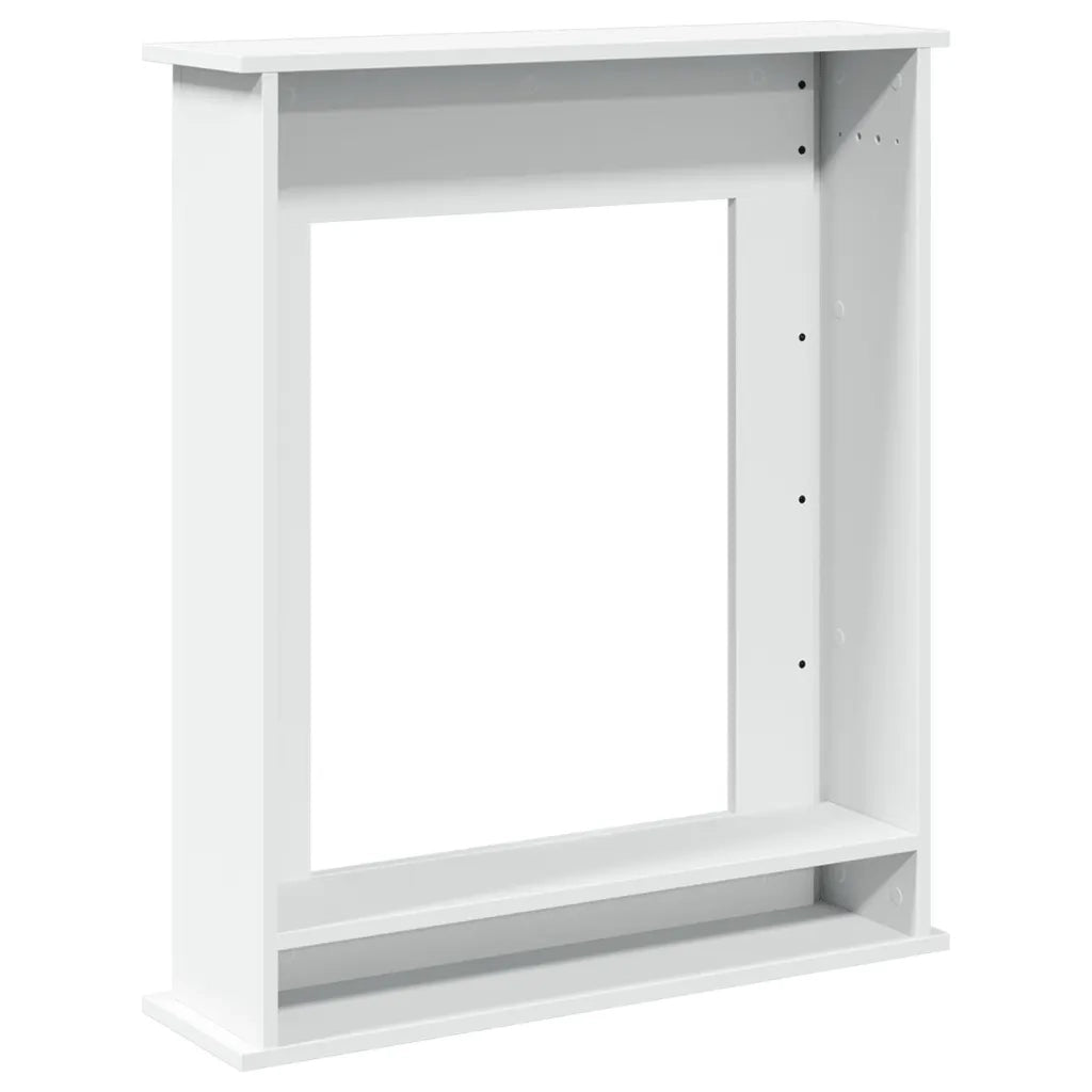 Cornice per Camino Bianca 75x20x87,5 cm in Truciolato CFW7129086