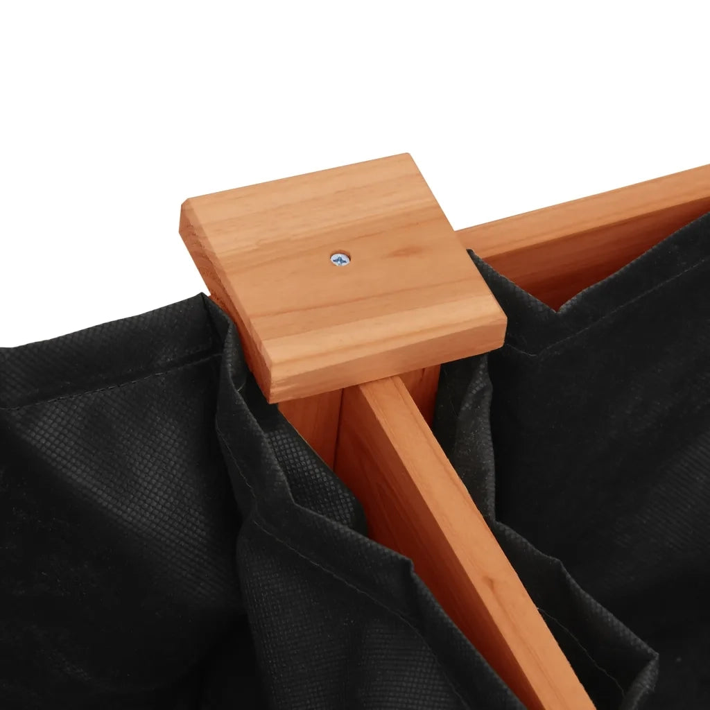 Fioriera | Cassetta per fiori | Vaso con Fodera Marrone 161x45x76cm Legno Massello di Abete