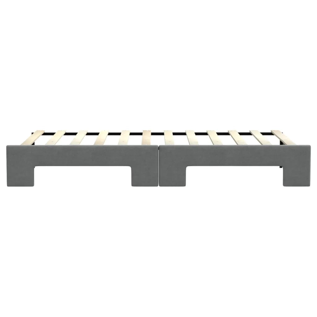 Divano Letto con Letto Estraibile-Sofa Letto-Daybed Grigio Scuro 80x200 Tessuto 616406