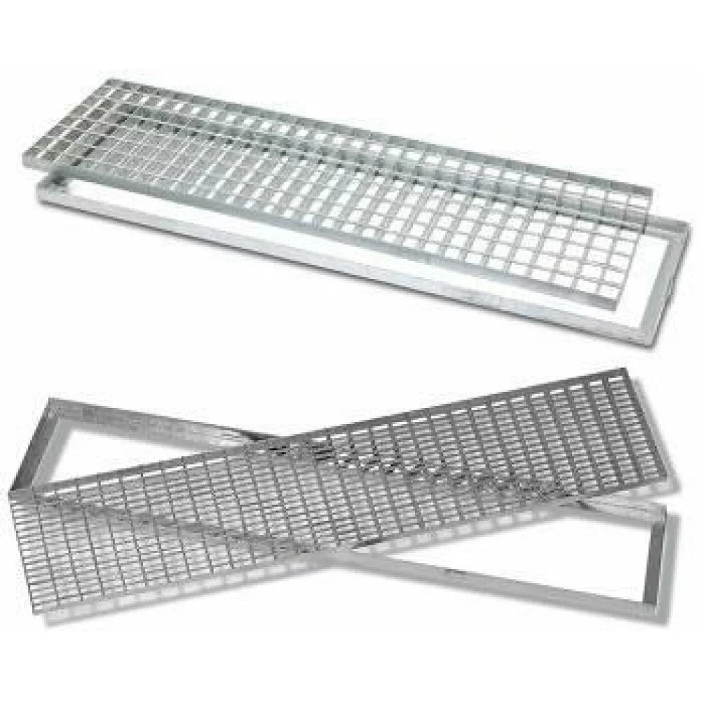 Griglia carrabile acciaio zincat o con telaio 100x25 b07dpn8wbc