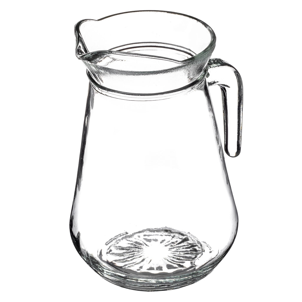 Caraffa in vetro KADAX per acqua, succhi di frutta, bevande, composte, limonata, 1,3 litri