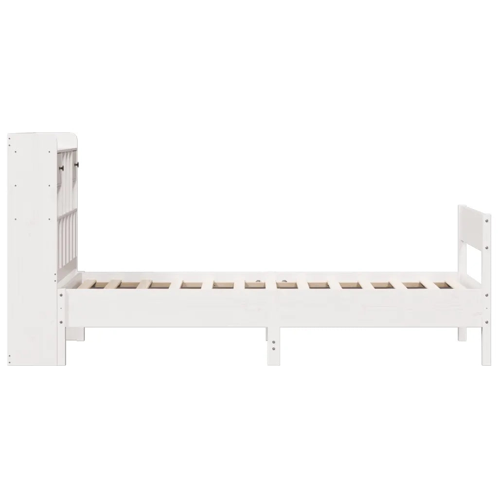 vidaXL Letto con Libreria senza Materasso 75x190 cm in Legno Pino