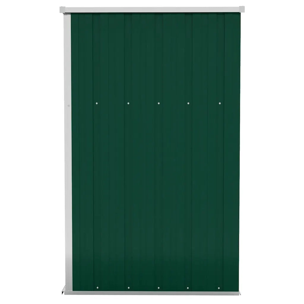 Capanno Giardino a Parete Verde 118x100x178 cm Acciaio Zincato cod mxl 65899