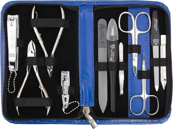 Kit Manicure Professionale, Pedicure Kit Professionale, Strumenti per la Curazione delle Unghie 11 pezzi