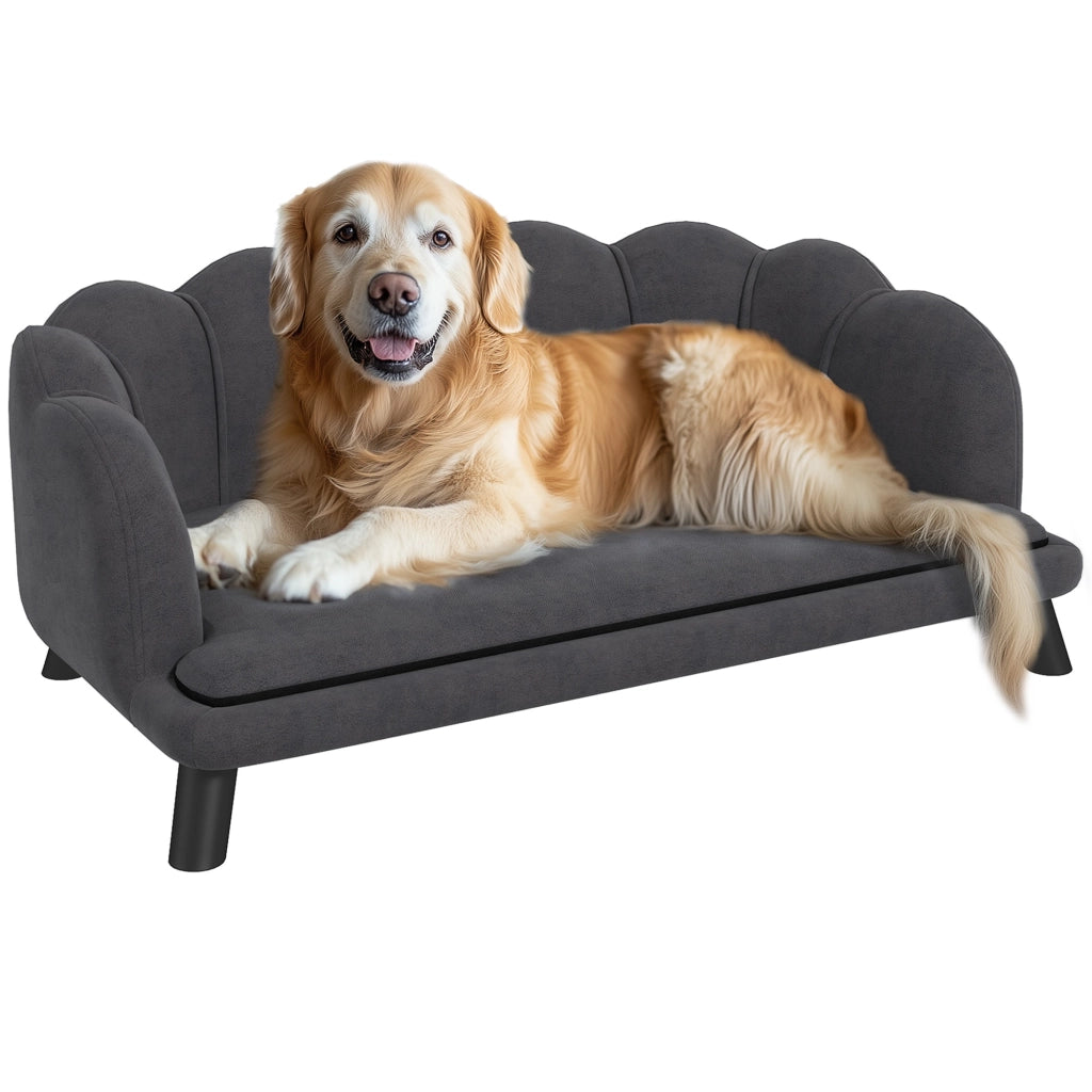 Divano per cani con rivestimento lavabile ¨C zephmum ¨C grigio scuro