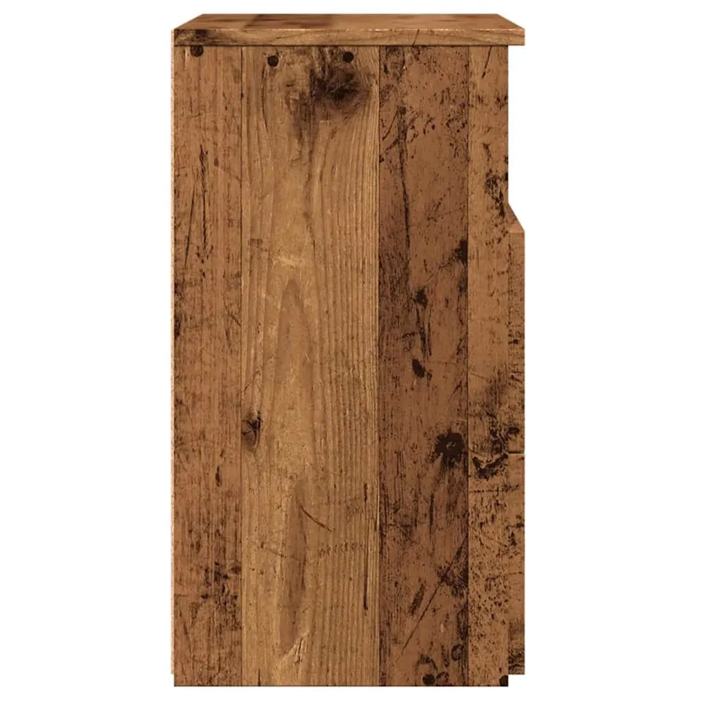Comodini Legno Antico 2 pz 50x32x60 cm in Legno Multistrato 856565