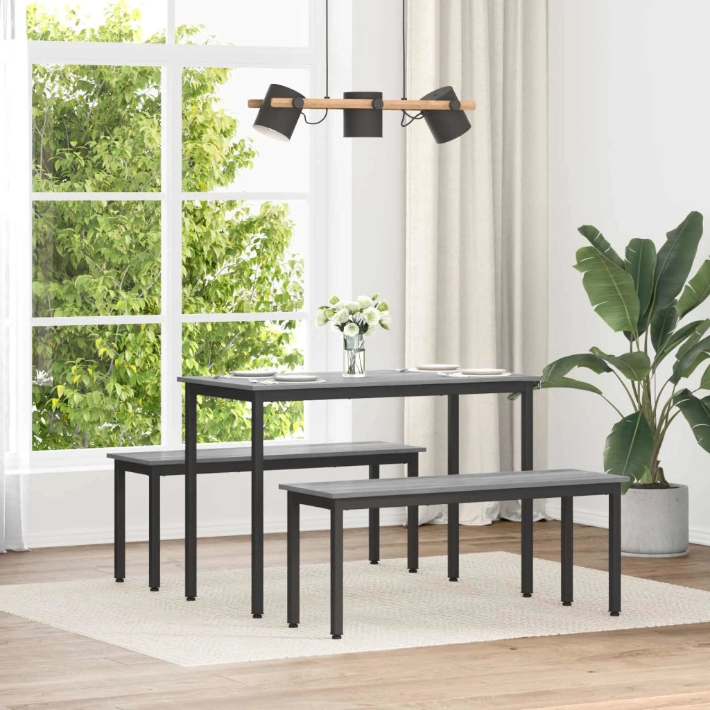 panchina Grigio Sonoma 110 x 35 x 45 cm Legno multistrato 892599