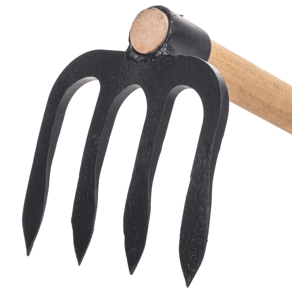 Zappa da giardino forgiata KADAX da 17 cm per diserbo con manico in acciaio di alta qualità