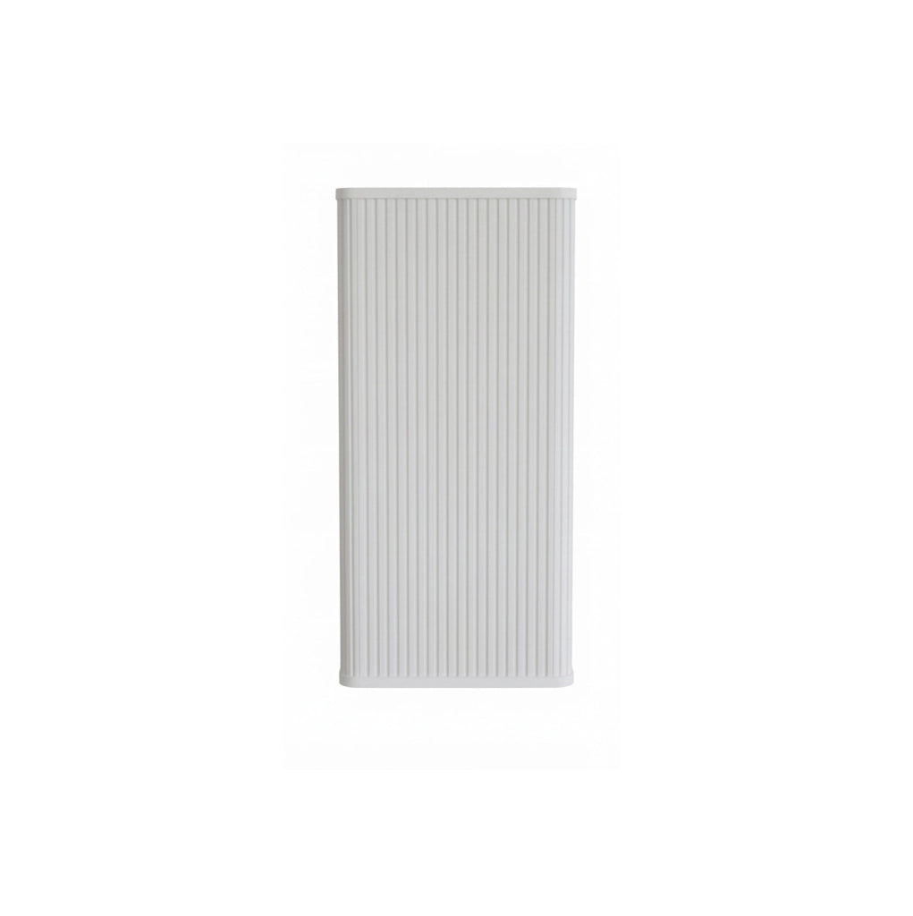 Armadietto da parete per bagno 36x29x75 cm bianco, con scanalature e push-to-open