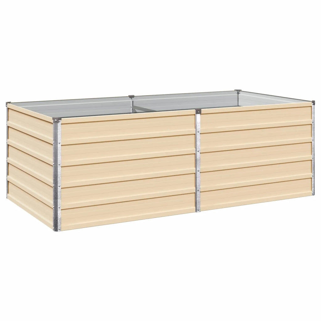 Letto rialzato da giardino Avorio 160 x 80 x 55 cm 8006403