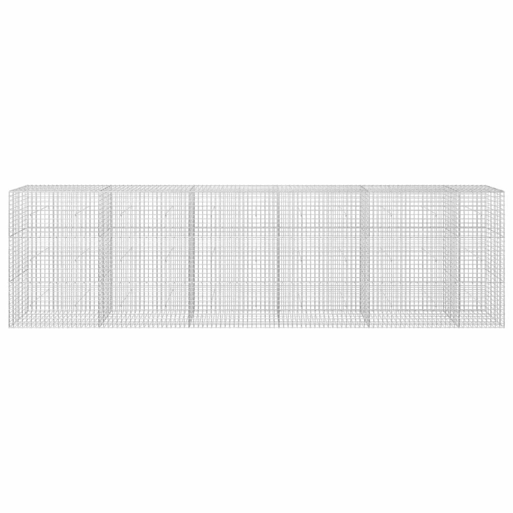 Gabione con filo da 5 mm e rete da 5x5 cm 550x30x150 cm 3464189