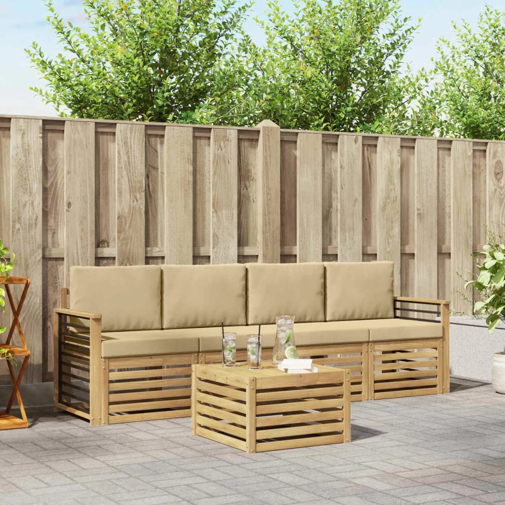 Set divani Legno di Acacia Massello 3391368
