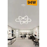Trade Shop - Lampadario Led Moderno Lampada A Sospensione 94w Bianca Luce 4000k 3000k 6500k A49 - -bianco Naturale      -