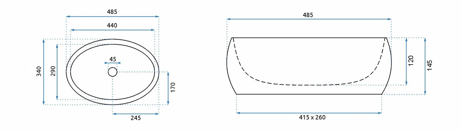 Lavabo Da Appoggio Rea Linda