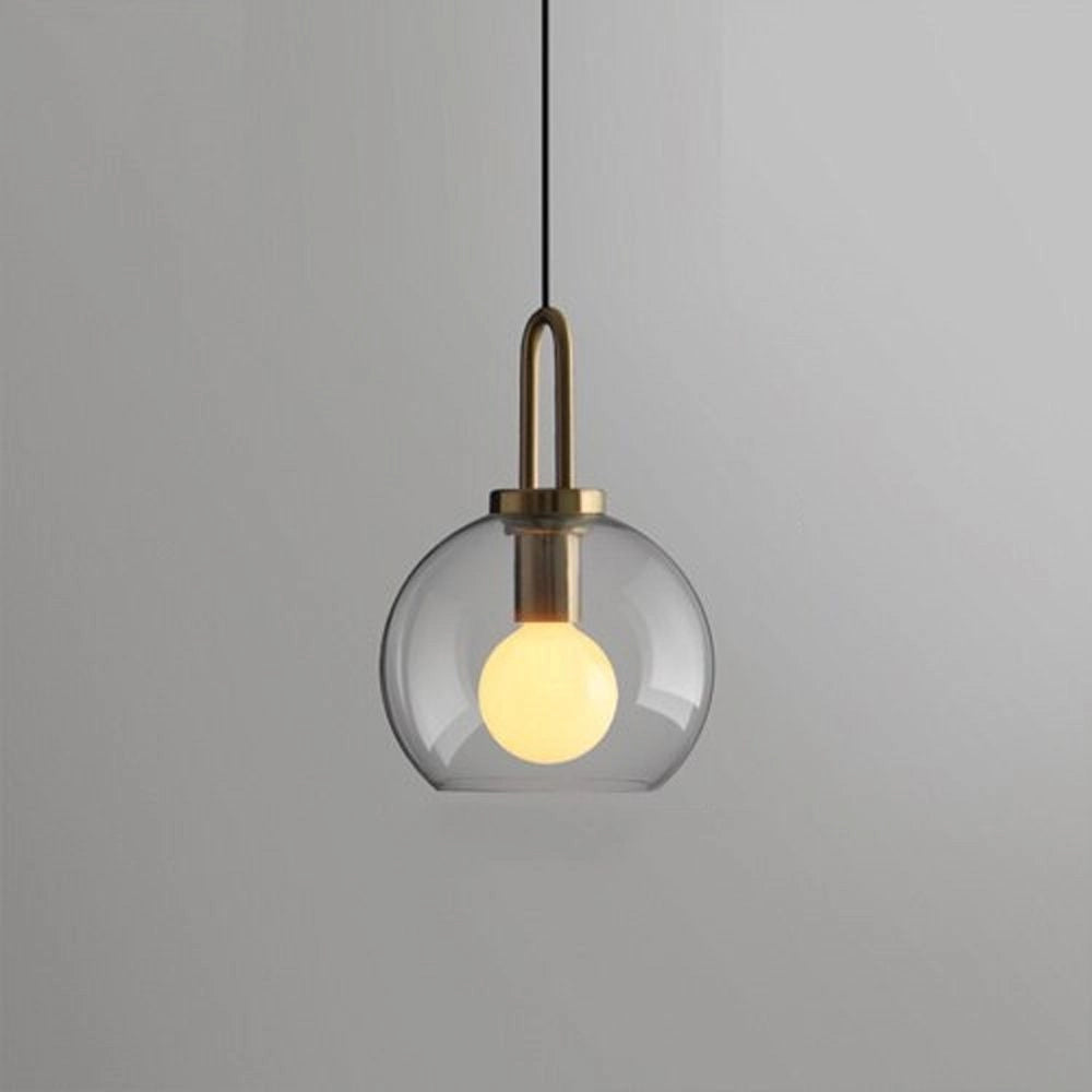 Lampada Da Soffitto Sospensione Sfera Di Vetro 20cm APP629-1CP