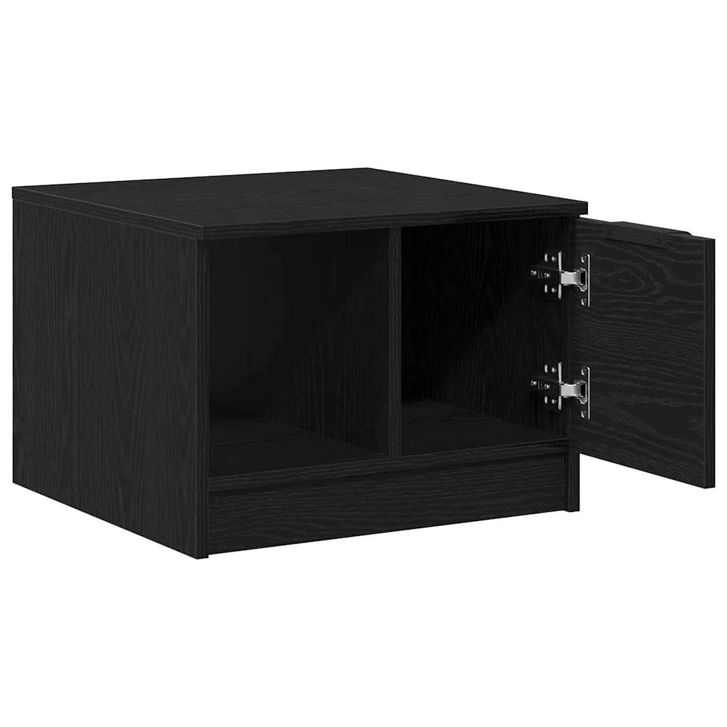 Tavolino da salotto with Drawer Rovere nero 50 x 50 x 36 cm 862743